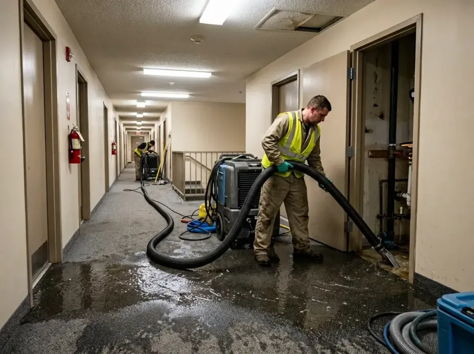 multi-unit-apartment-hallway-f-005 — frequently asked questions, Emergency Burst Pipe Water Extraction & Removal in Lake Dal…